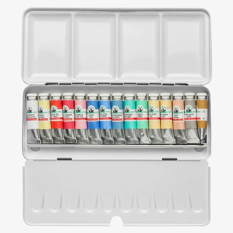 Meilleure Vente Old Holland coffret d’aquarelle 15 x 6 ml tubes dans boîte métallique