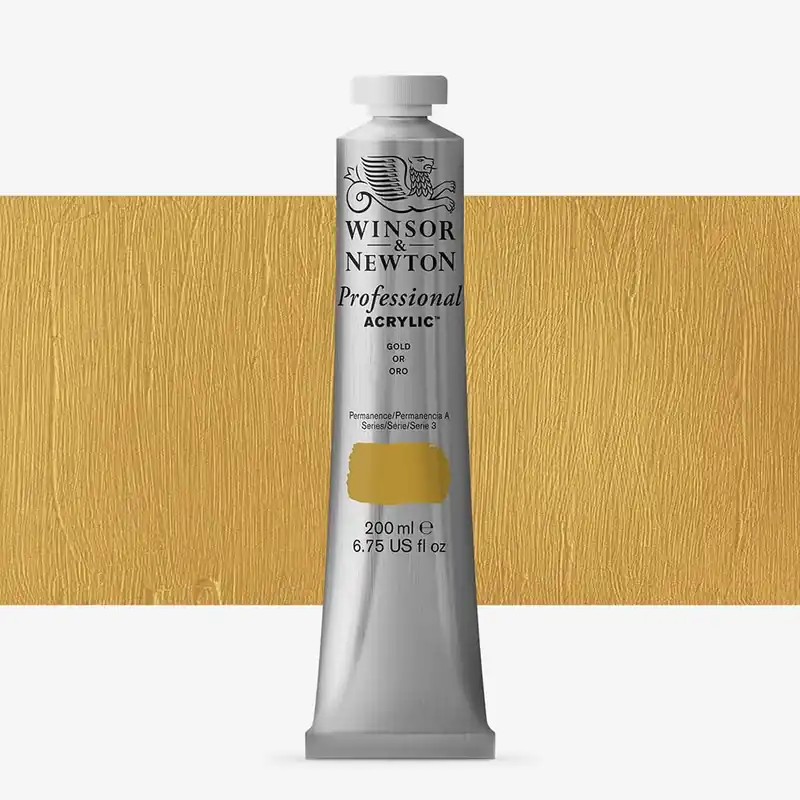 Achetez Aujourd&rsquo;hui Winsor & Newton Professionnel Peinture Acrylique 200 ml Gold
