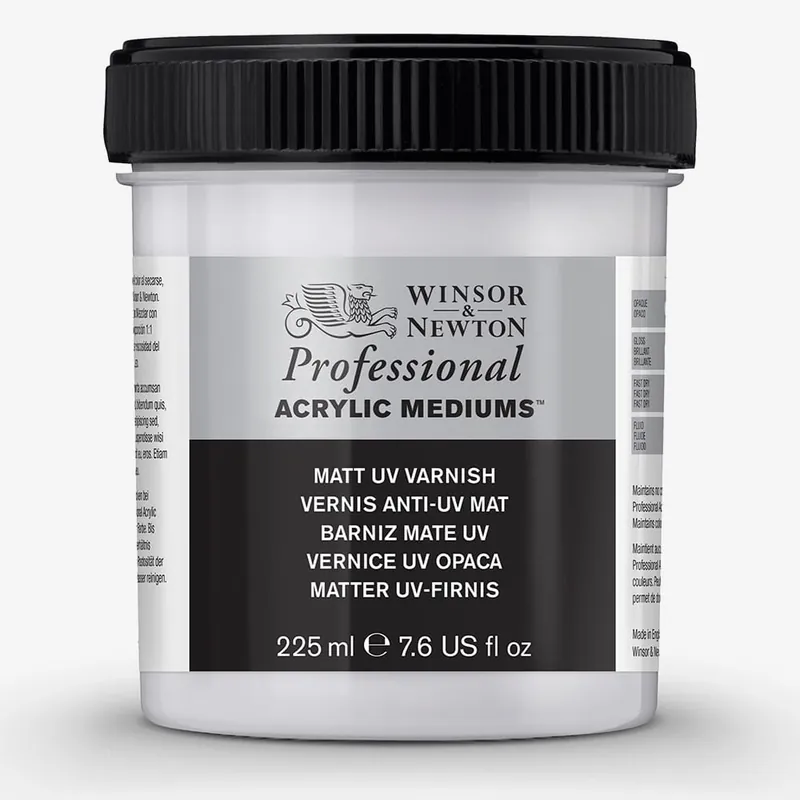 Winsor & Newton Professionnel Médium acrylique Vernis anti-UV mat 225 ml Bon Plan