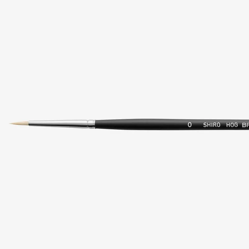Usine Directe Jackson‘s Shiro Pinceau professionnel en soies de porc Pointe Ronde n° 0