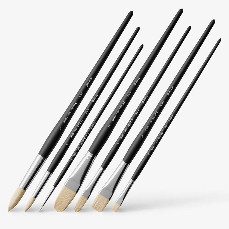 Jackson‘s Pinceau Shiro professionnel en soies de porc Set de 7 Livraison Express