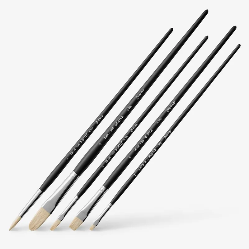 Expédition Rapide Jackson‘s Pinceau Shiro professionnel en soies de porc Set de 5