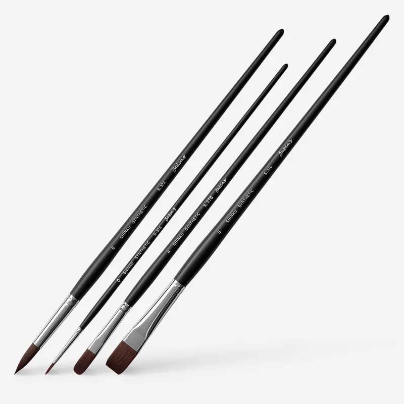 Commander Vite Jackson‘s Set de pinceau x en soies synthétiques Shinku Rouge