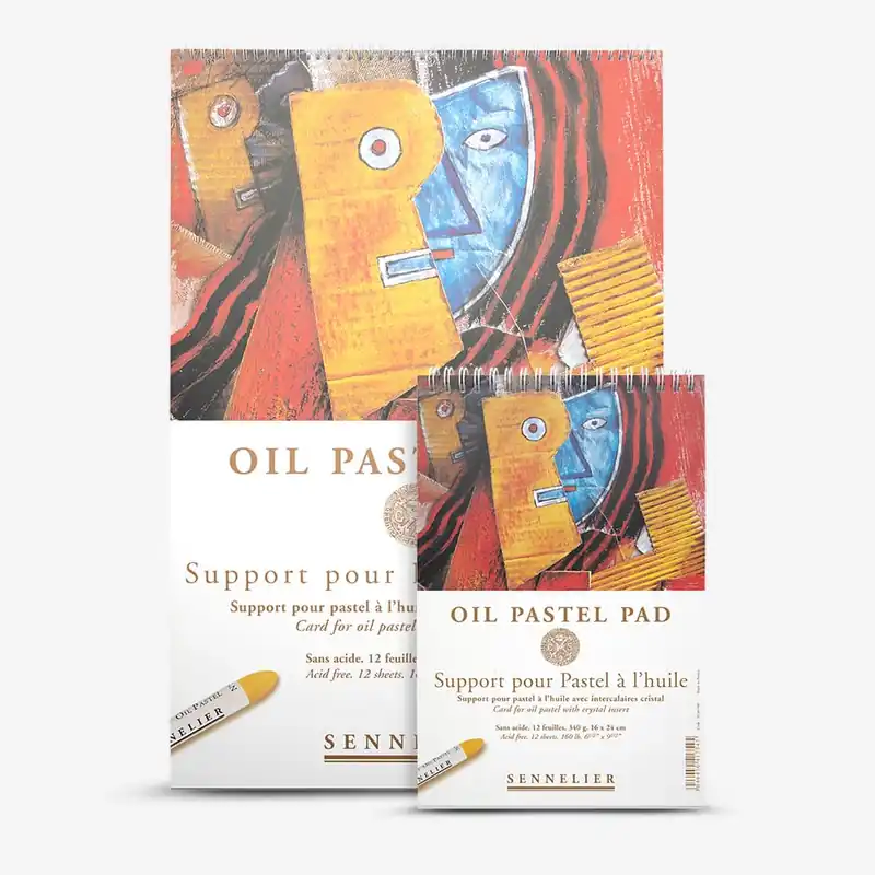 Sennelier Papier pour pastels à l’huile Avec intercalaires en papier cristal Blocs à spirale Vente Directe