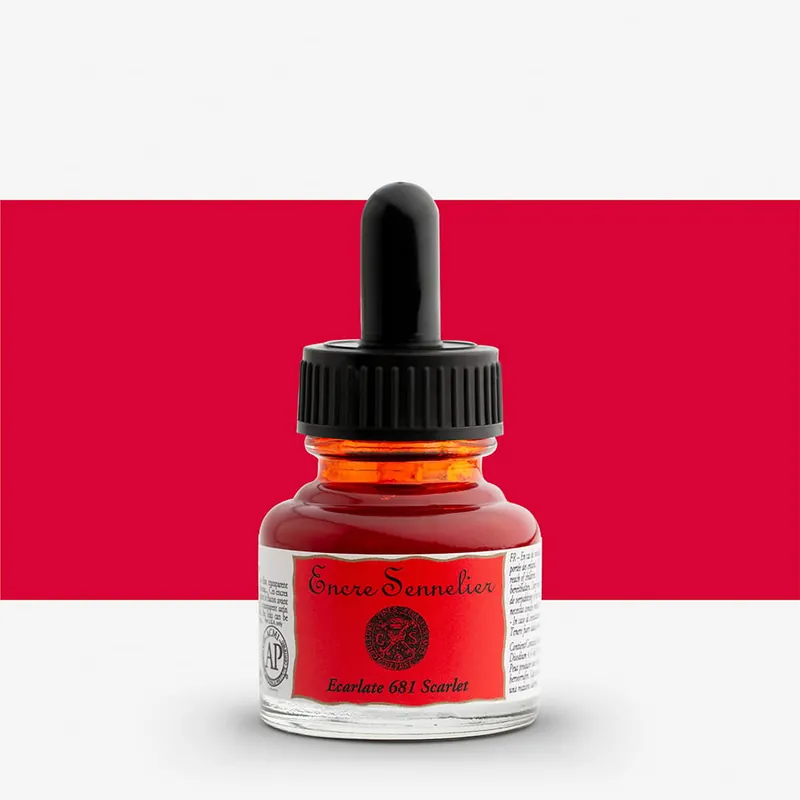 Satisfait Ou Remboursé Sennelier Encre 30 ml Écarlate