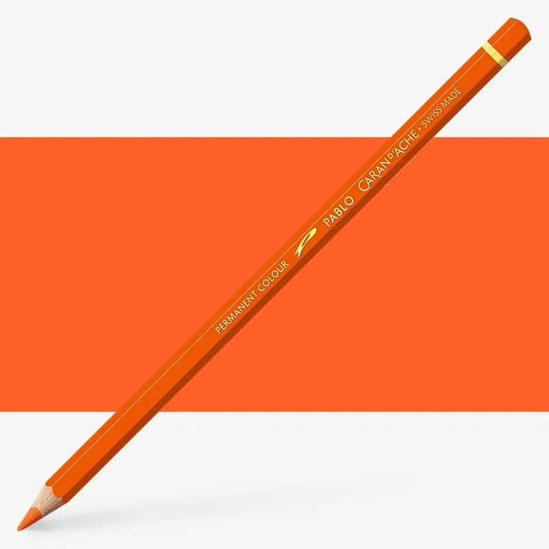 Caran d‘Ache Crayon de couleur Pablo Orange rougeâtre (040) Vente Directe