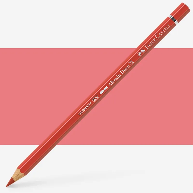 Faber-Castell Crayon de couleur aquarellable Albrecht Dürer Rouge de Pompéi (rouge pompéien) Réduction