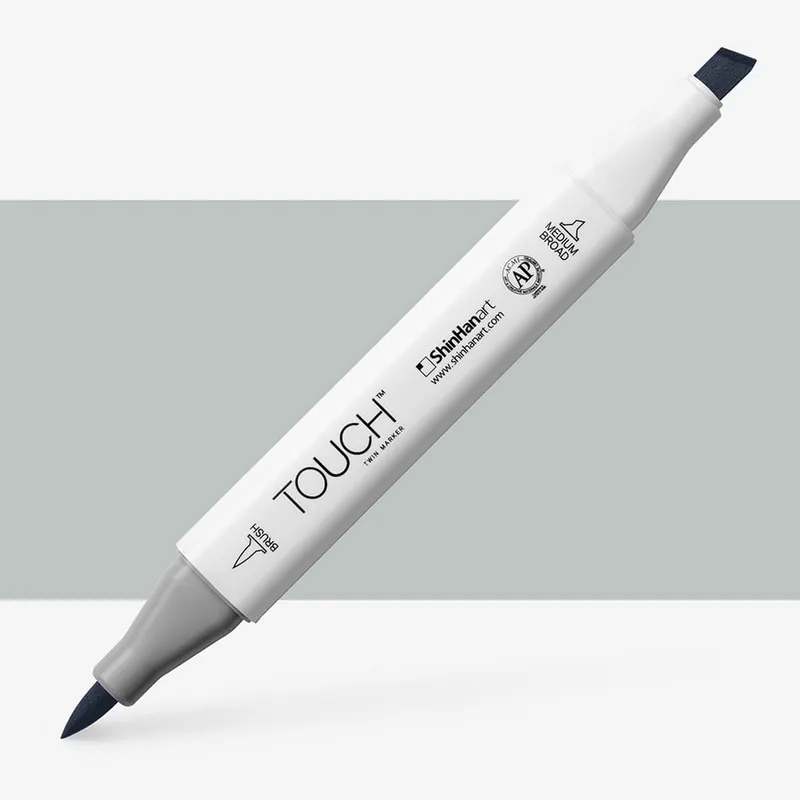 ShinHan Touch Twin Brush Pen gris vert GG3 Soldes
