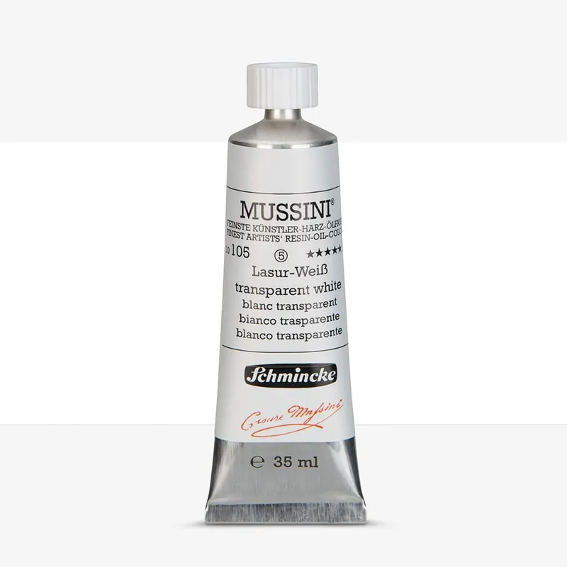 Schmincke Peinture à l’huile Mussini 35 ml Blanc translucide Expédition Rapide
