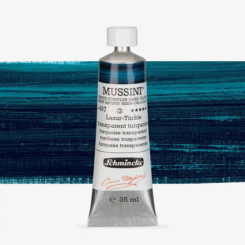 Achat Immédiat Schmincke Peinture à l’huile Mussini 35 ml Turquoise translucide