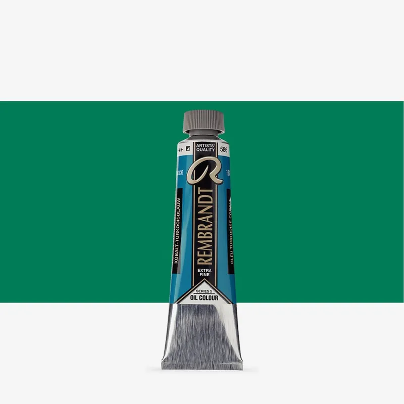 Royal Talens Rembrandt Peinture à l’huile 40 ml bleu turquoise de cobalt Meilleur Prix