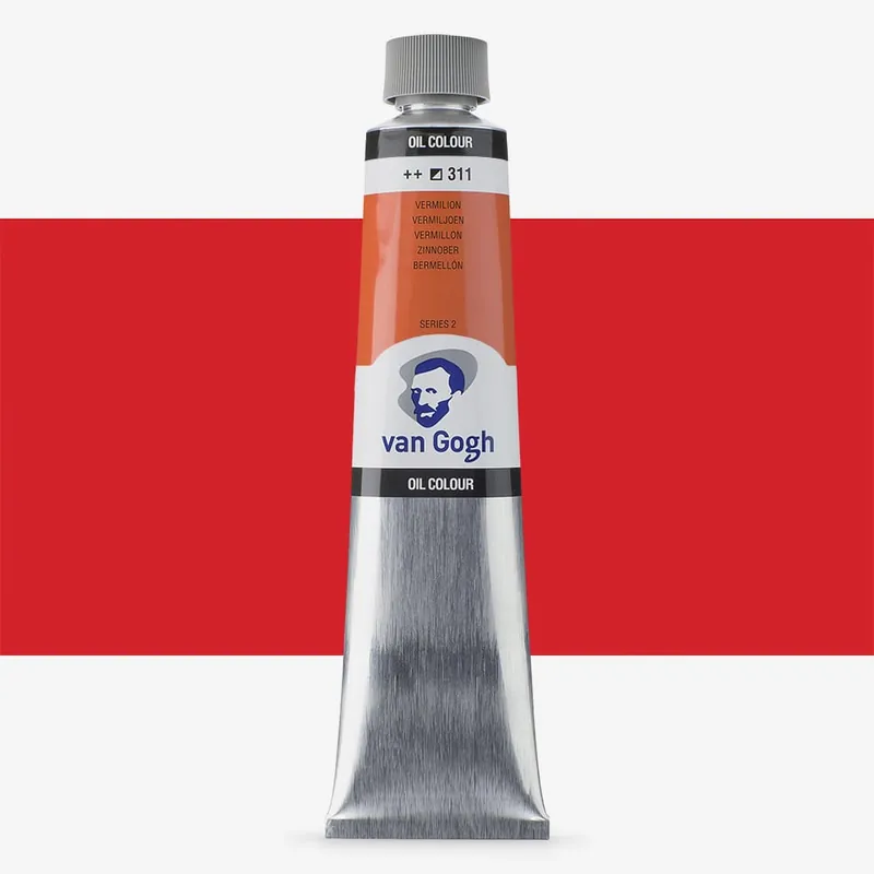 Royal Talens Van Gogh Peinture à l‘Huile 200ml Vermilion S2 Jusqu&rsquo;à Épuisement Des Stocks