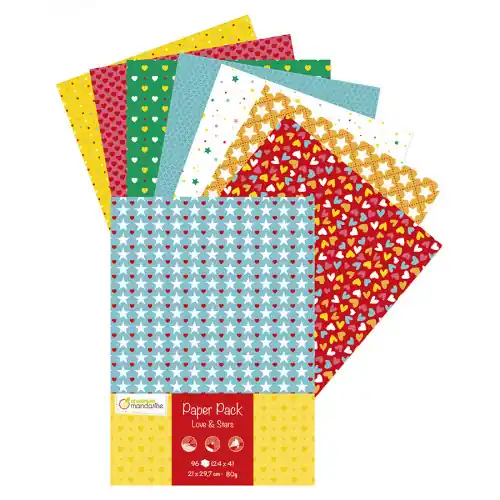 Certifié Pack de papier Love & Stars